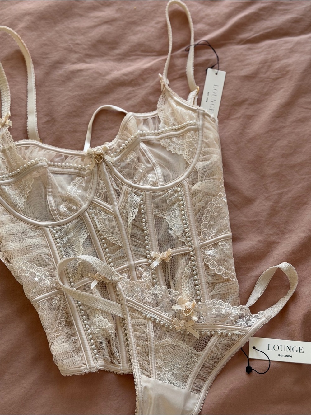 Lounge corset set